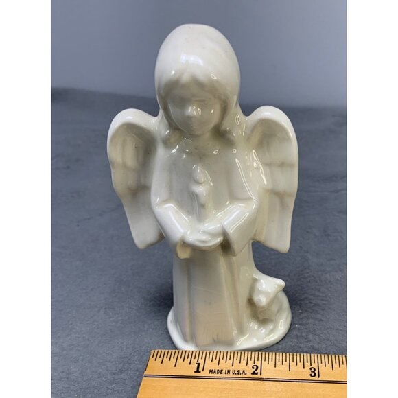 Vintage Ceramic Angel Figurines Set of 2 - Picture 5 of 6